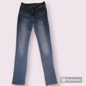 American Eagle Super Stretch Hi-Rise Skinny Jeans Size 6 X-Long